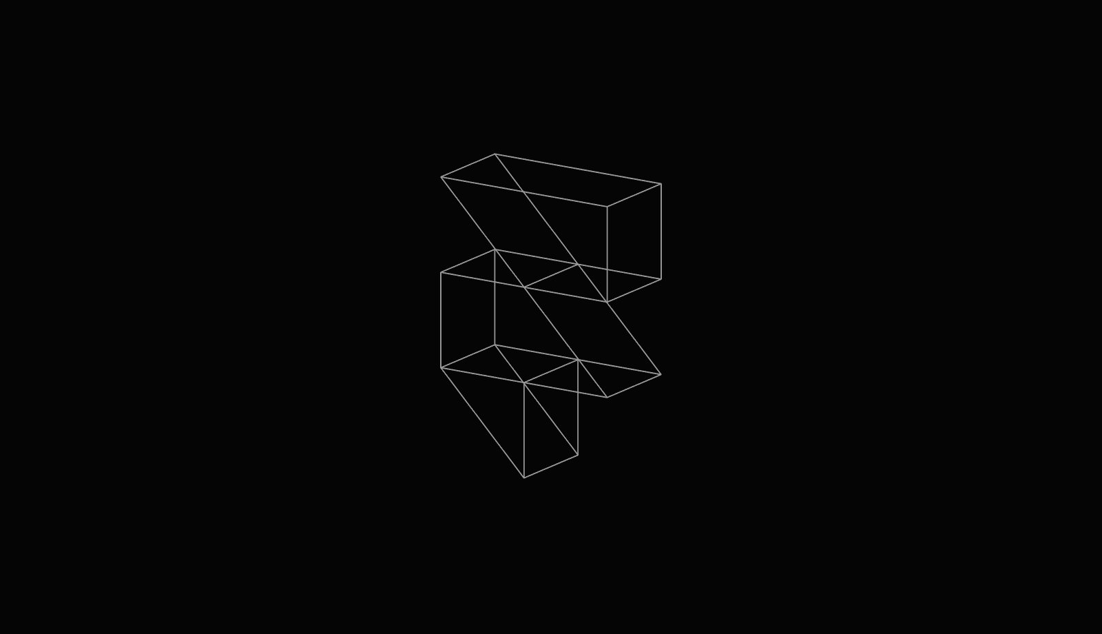 Каркасный 3D-логотип Framer