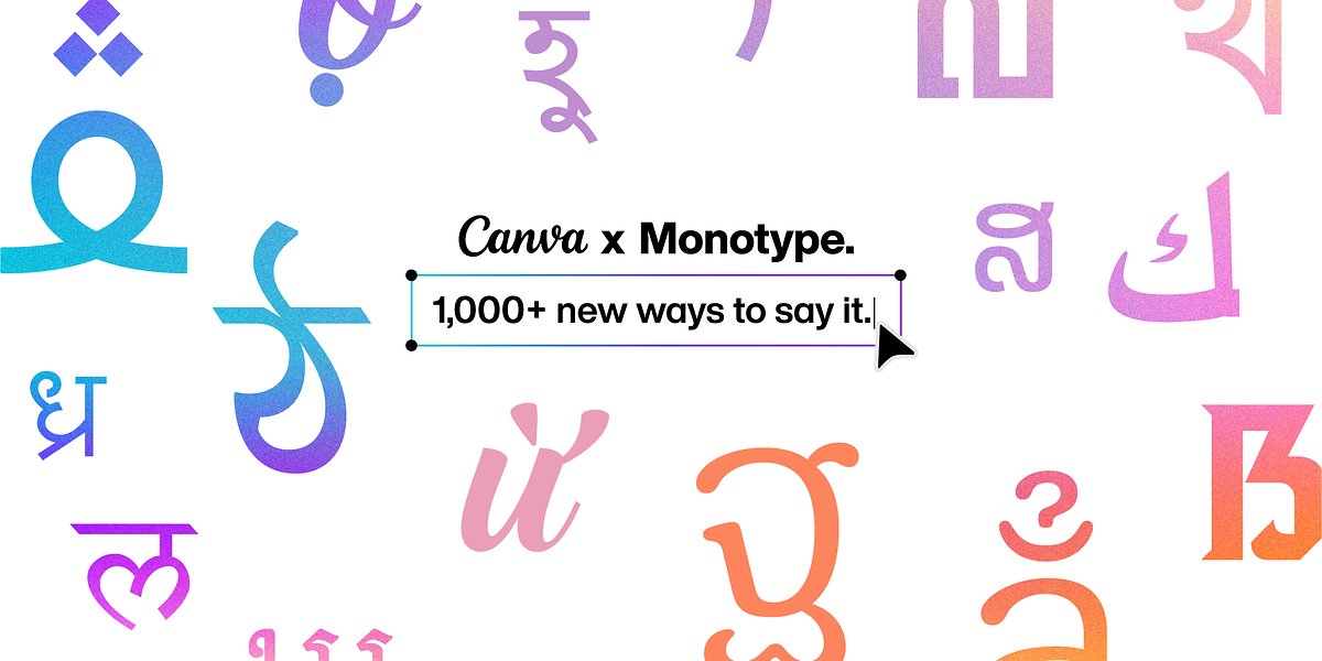 Шрифты Monotype в Canva