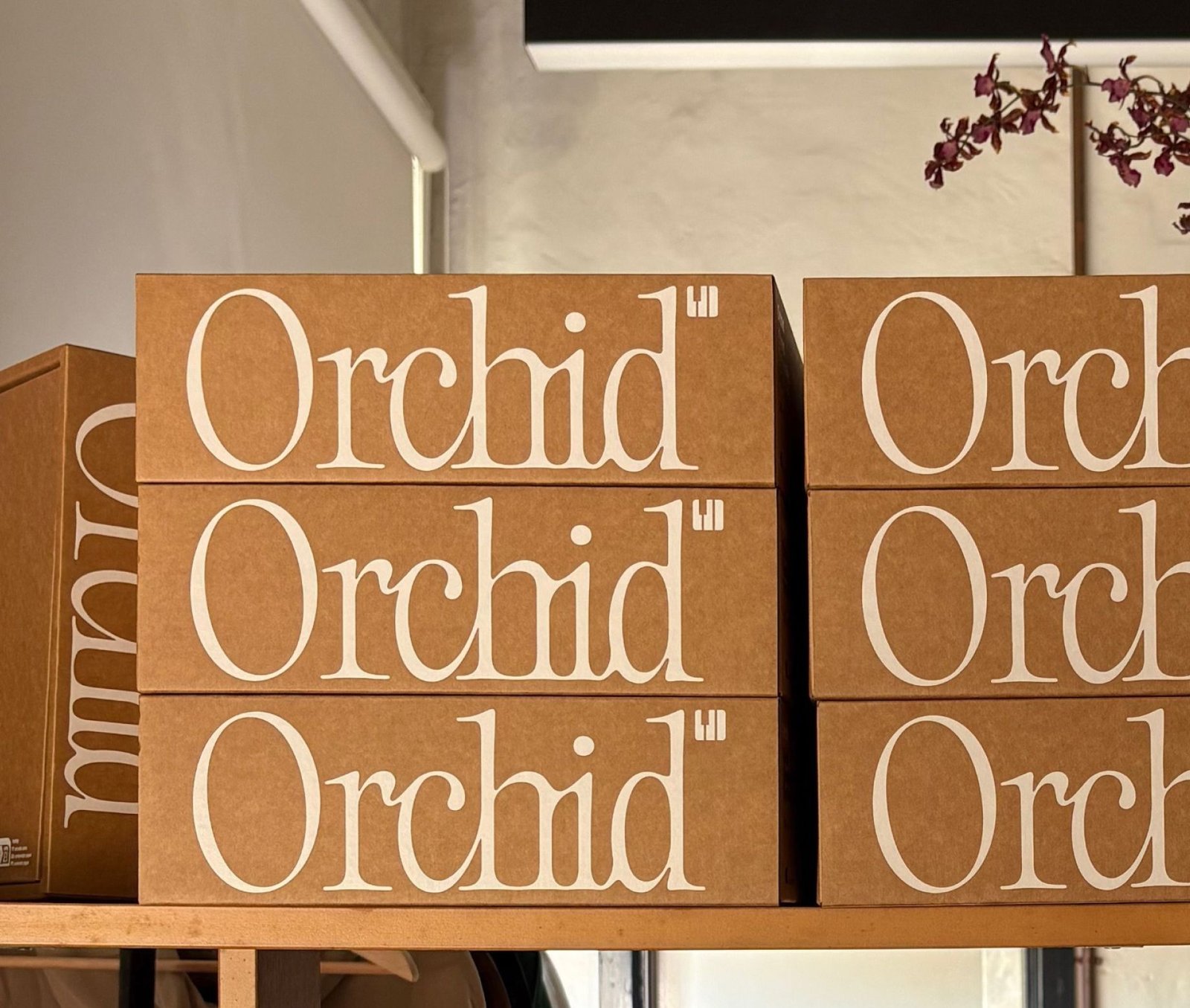Коробки Orchid с логотипом