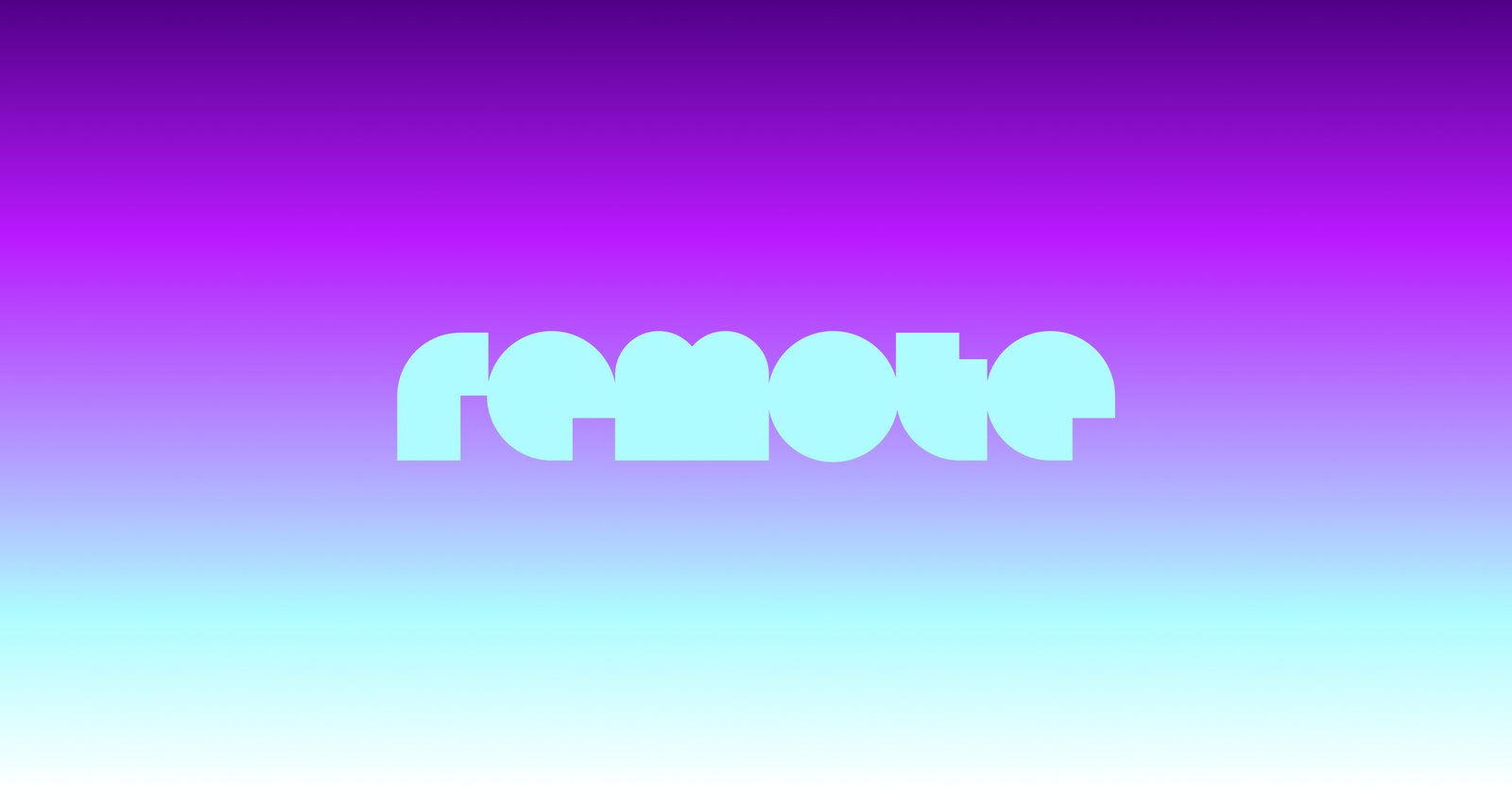 Новый логотип Remote на фиолетово-голубом градиенте